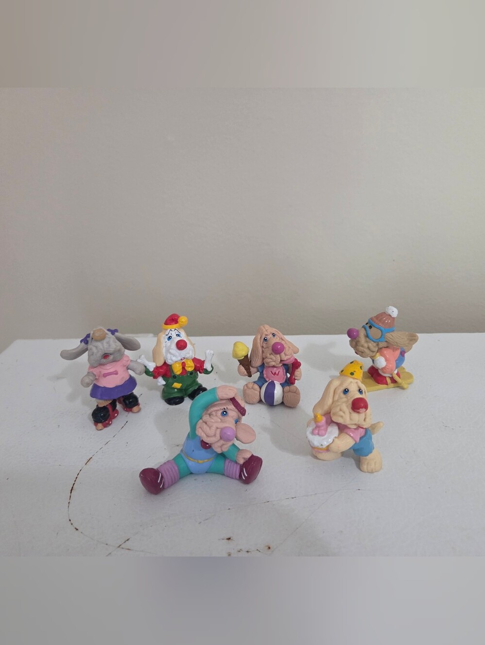 Vintage 1985 Ganz Bros Wrinkles Set Of 6